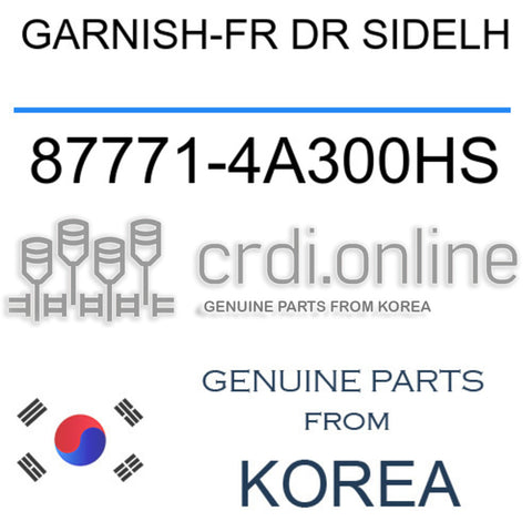 GARNISH-FR DR SIDELH [ORIGINAL] 87771-4A300HS 877714A300HS 87771 4A300HS