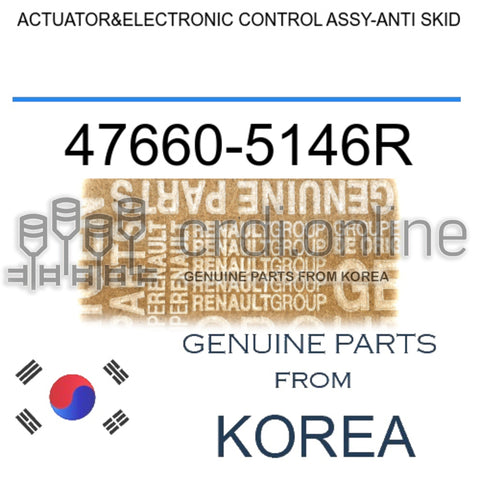 ACTUATOR&ELECTRONIC CONTROL ASSY-ANTI SKID [ORIGINAL] 47660-5146R 476605146R 47660 5146R