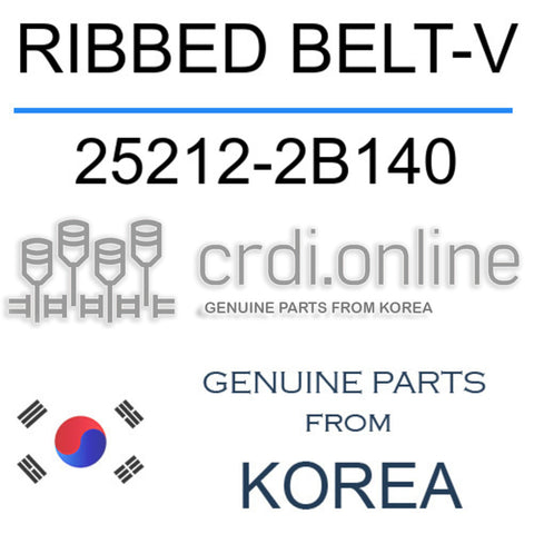 RIBBED BELT-V [ORIGINAL] 25212-2B140 252122B140 25212 2B140