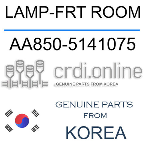 LAMP-FRT ROOM [ORIGINAL] AA850-5141075 AA8505141075 AA850 5141075