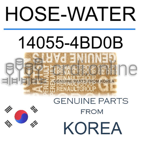 HOSE-WATER [ORIGINAL] 14055-4BD0B 140554BD0B 14055 4BD0B