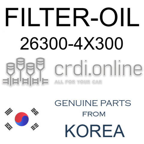 FILTER-OIL [ORIGINAL] 26300-4X300 263004X300 26300 4X300