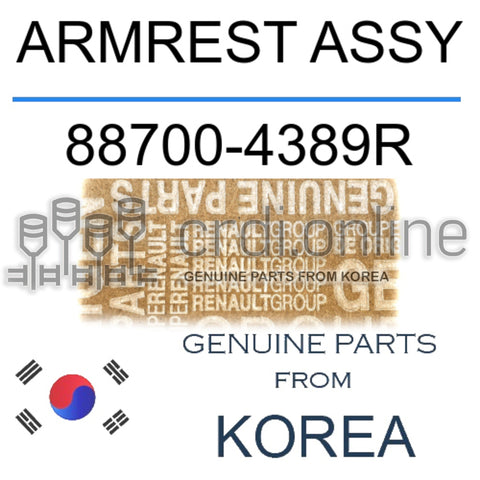 ARMREST ASSY [ORIGINAL] 88700-4389R 887004389R 88700 4389R