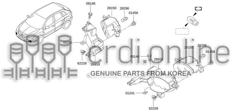 LAMP ASSY-FOGRH 82000-02470 8200002470 82000 02470