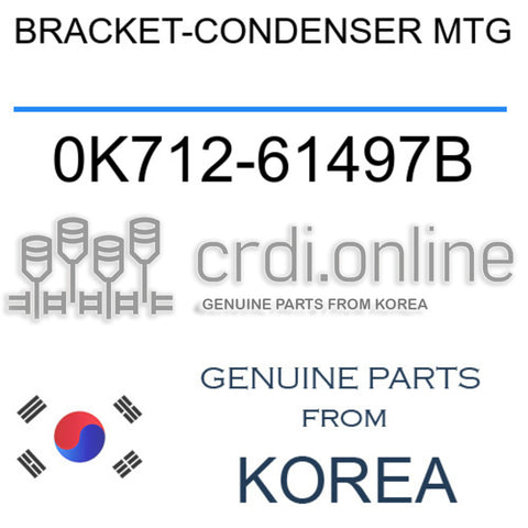 BRACKET-CONDENSER MTG 0K712-61497B 0K71261497B 0K712 61497B