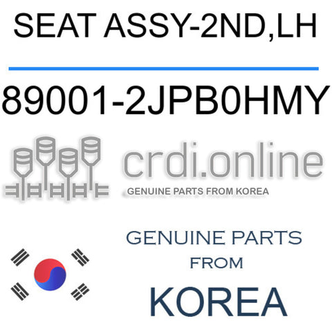 SEAT ASSY-2ND,LH [ORIGINAL] 89001-2JPB0HMY 890012JPB0HMY 89001 2JPB0HMY