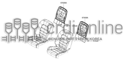 BOARD ASSY-BACK 87608-2038R 876082038R 87608 2038R