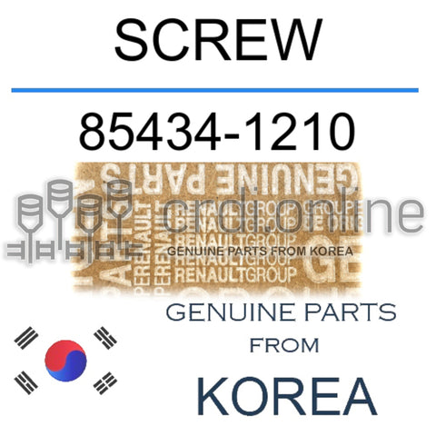 SCREW [ORIGINAL] 85434-1210 854341210 85434 1210