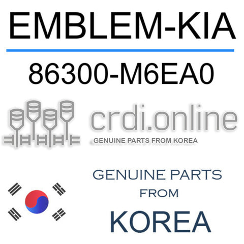EMBLEM-KIA [ORIGINAL] 86300-M6EA0 86300M6EA0 86300 M6EA0