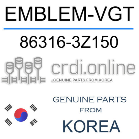 EMBLEM-VGT [ORIGINAL] 86316-3Z150 863163Z150 86316 3Z150