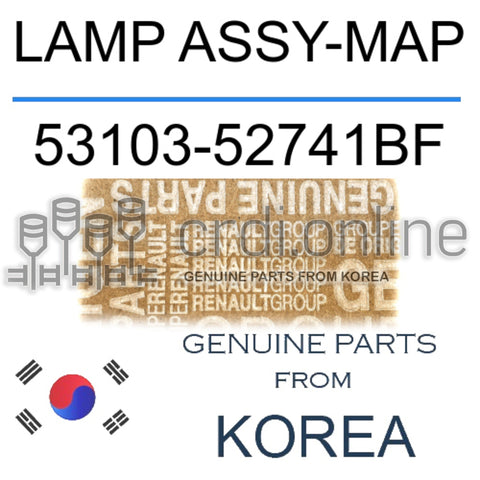 LAMP ASSY-MAP [ORIGINAL] 53103-52741BF 5310352741BF 53103 52741BF