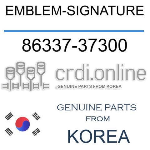 EMBLEM-SIGNATURE 86337-37300 8633737300 86337 37300