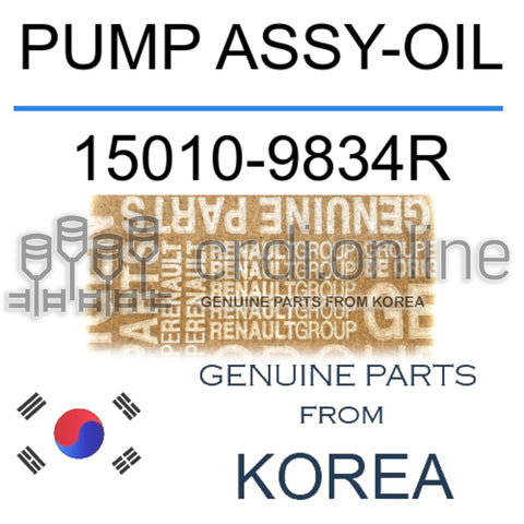 PUMP ASSY-OIL [ORIGINAL] 15010-9834R 150109834R 15010 9834R