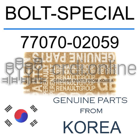 BOLT-SPECIAL [ORIGINAL] 77070-02059 7707002059 77070 02059