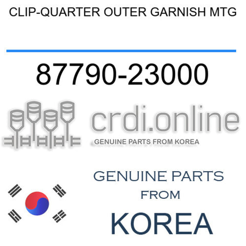 [ORIGINAL] CLIP-QUARTER OUTER GARNISH MTG 87790-23000 8779023000 87790 23000