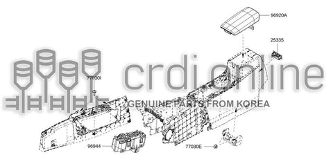 LID ASSY-CONSOLE 96920-0399R 969200399R 96920 0399R