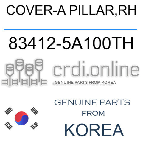 COVER-A PILLAR,RH 83412-5A100TH 834125A100TH 83412 5A100TH