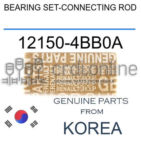 BEARING SET-CONNECTING ROD [ORIGINAL] 12150-4BB0A 121504BB0A 12150 4BB0A