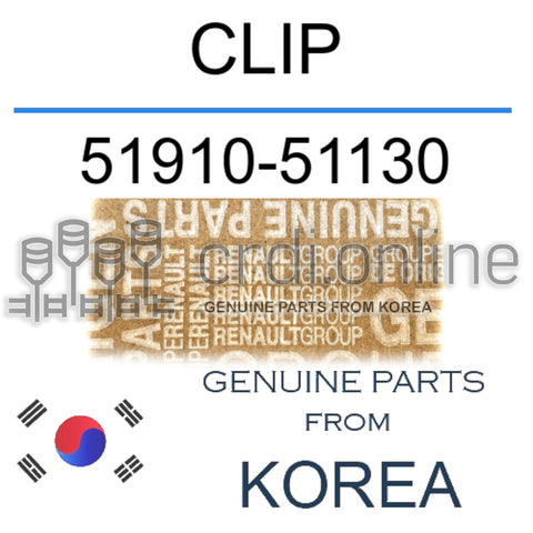 CLIP [ORIGINAL] 51910-51130 5191051130 51910 51130