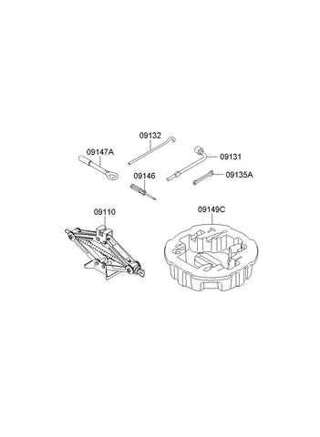 JACK ASSY 09110-3X100 091103X100 09110 3X100
