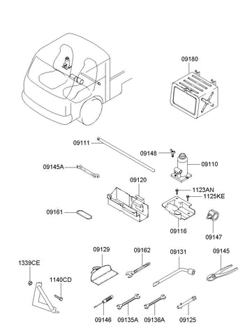 WRENCH-WHEEL NUT <br>09131-44500, <br>0913144500, <br>09131 44500 <br>(Original, New)