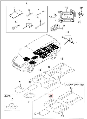 PAD-FR SPRING UPR 54623-4D000 (Original, New)