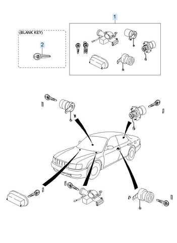 SWITCH ASSY-STRG REMOTE CONT LH <br>0K2FA-66061B, <br>0K2FA66061B, <br>0K2FA 66061B <br>(Original, New)