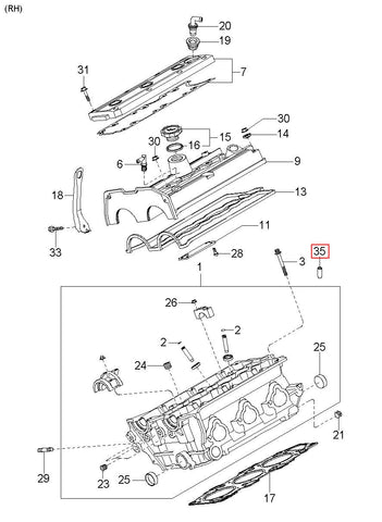 RUBBER-ENG.MOUNTING, LH 0K011-39050B (Original, New)