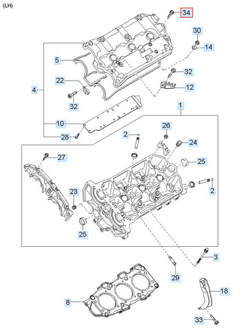 WHEEL CYLINDER-RH 0W023-33410D (Original, New)