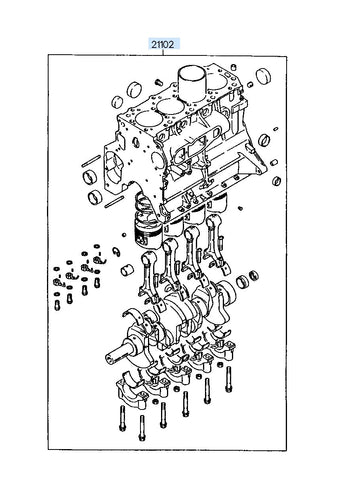 ENGINE ASSY-SHORT <br>21102-4AA10A, <br>211024AA10A, <br>21102 4AA10A <br>(Original, New)