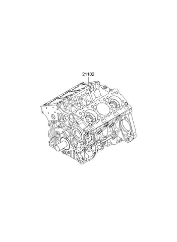 ENGINE ASSY-SHORT <br>201F2-3AU00, <br>201F23AU00, <br>201F2 3AU00 <br>(Original, New)