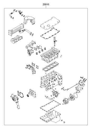 GASKET KIT-ENGINE OVERHAUL <br>20910-48A02, <br>2091048A02, <br>20910 48A02 <br>(Original, New)