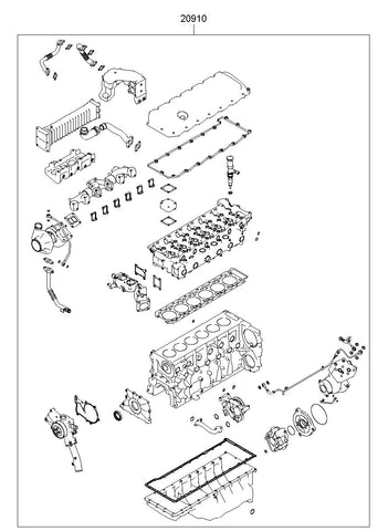 GASKET KIT-ENGINE OVERHAUL <br>20910-52A00, <br>2091052A00, <br>20910 52A00 <br>(Original, New)