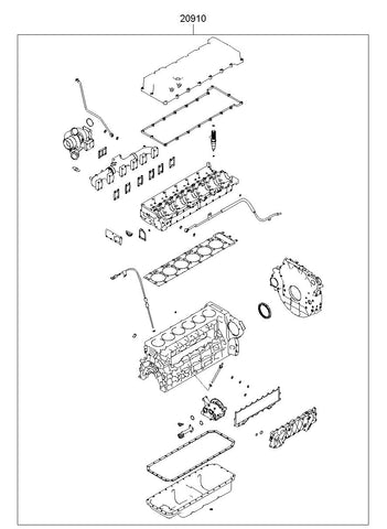 GASKET KIT-ENGINE OVERHAUL <br>20910-82A02, <br>2091082A02, <br>20910 82A02 <br>(Original, New)