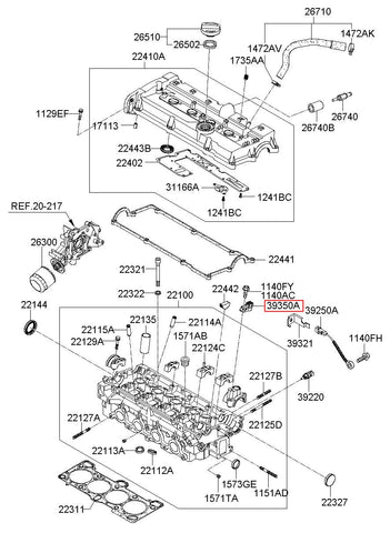 SENSOR-T.D.C(HALL) 39300-4X100 (Original, New)