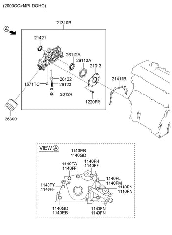 CASE ASSY-FRONT <br>21310-23002, <br>2131023002, <br>21310 23002 <br>(Original, New)