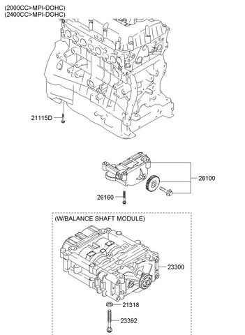 SHAFT ASSY-BALANCE <br>23300-25010, <br>2330025010, <br>23300 25010 <br>(Original, New)