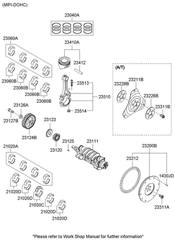 BEARING PAIR SET-CRK/SHF CTR 21020-26495 2102026495 21020 26495