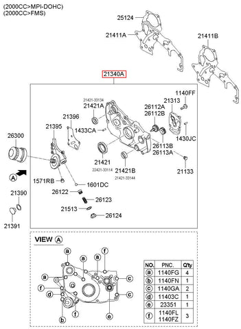 CASE ASSY-FR 21310-38062 (Original, New)