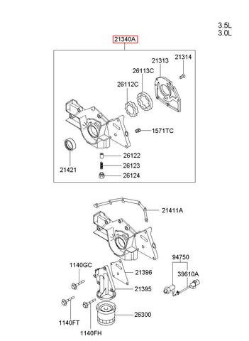 CASE ASSY-FR 21310-39511 (Original, New)