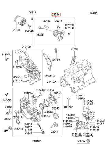 BRACKET ASSY-OIL FILTER 21394-32520 (Original, New)