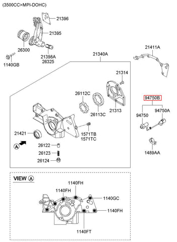 SWITCH ASSY-OIL PRESSURE 94760-39800 (Original, New)