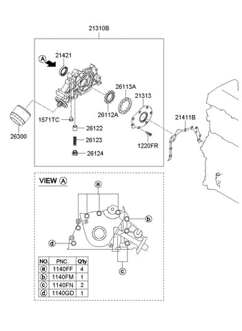 CASE ASSY-FRONT <br>21310-23003, <br>2131023003, <br>21310 23003 <br>(Original, New)