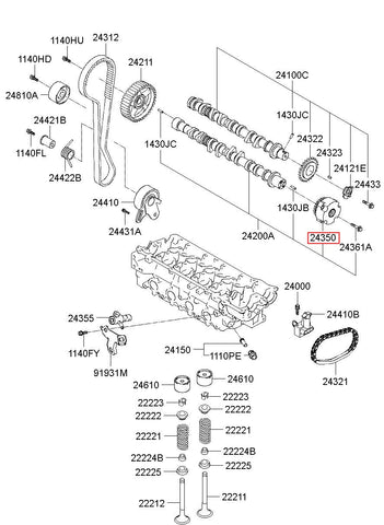 CVVT ASSY 24350-23800 (Original, New)