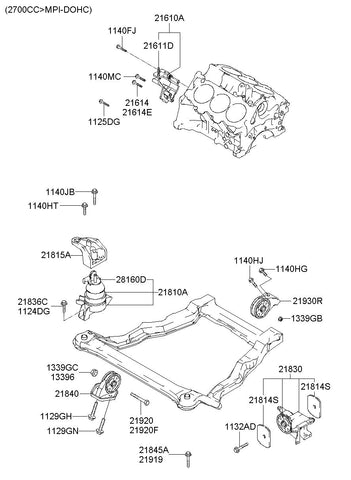 BRACKET ASSY-ROLL STOPPERFR 21910-26700 2191026700 21910 26700