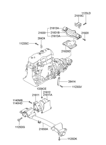 BRACKET-TRANSMISSION MTG 21835-4F100 218354F100 21835 4F100