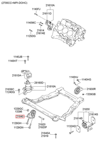 BRACKET ASSY-ROLL STOPPERFR 21910-26200 2191026200 21910 26200