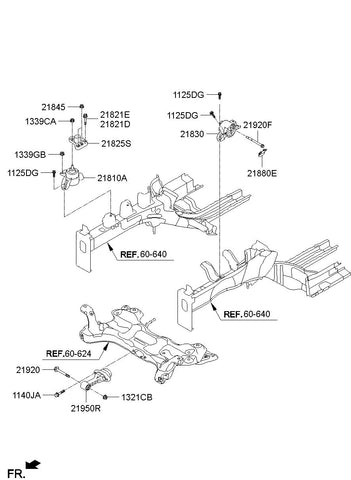 BRACKET ASSY-ENGINE MTG 21810-3Z400 218103Z400 21810 3Z400