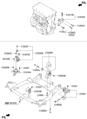 BRACKET ASSY-ENGINE MTG 21810-3S200 218103S200 21810 3S200