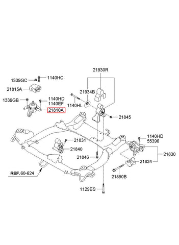 BRACKET ASSY-ENGINE MTG 21810-3R400 (Original, New)